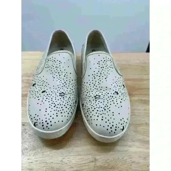 Coach Chalk Celestial Star Leather Slip-on‎ Sneakers Women's Size 11B - Picture 10 of 11